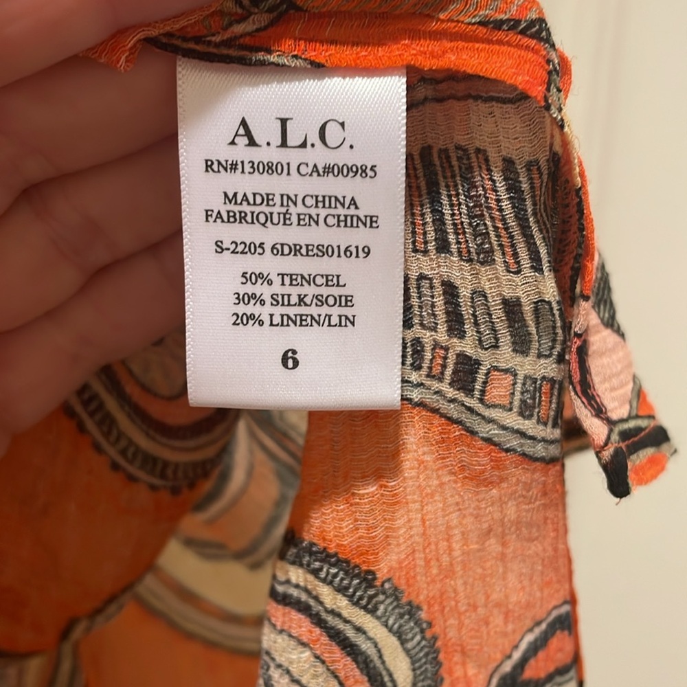 A.L.C. 2 piece long flowing dress size 6 - Picture 12 of 12